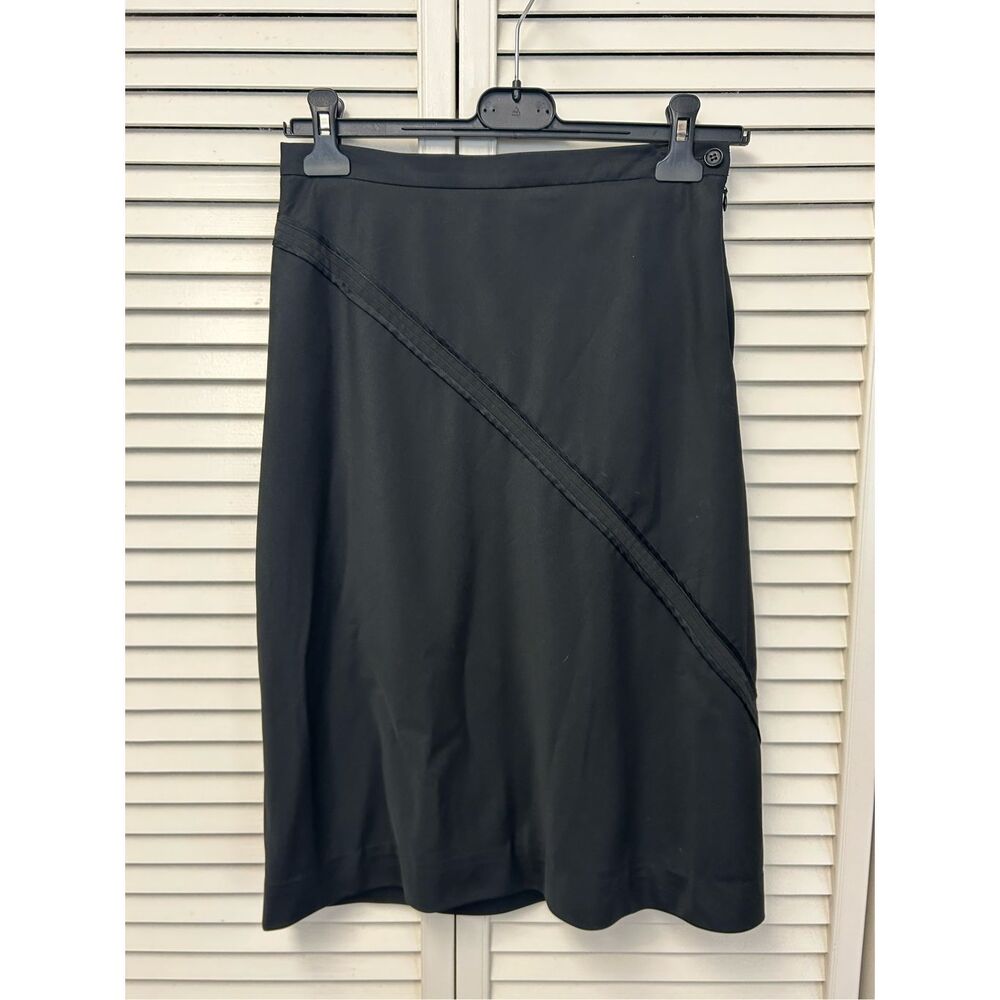 Anthropologie BCBG Maxazria Pencil Black Skirt, Sz 4